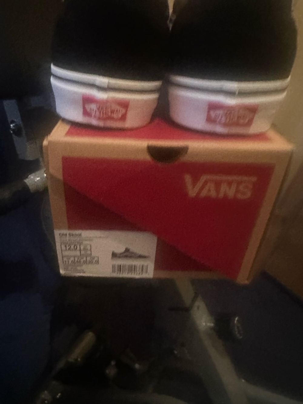Vans Black and White Old Skool Sneakers - Picture 4 of 4